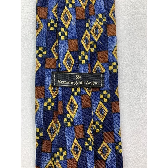 Ermenegildo Zegna Men's Pure Silk Necktie Made in Italy‎ EUC - Picture 9 of 12